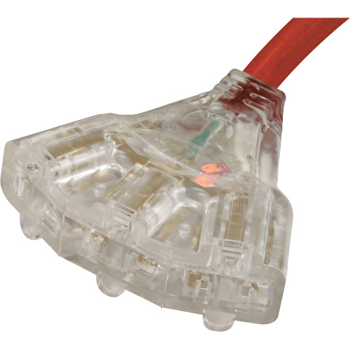 Rallonge pour g&eacute;n&eacute;ratrice avec triple fiche, STW, AWG 10, 3 prise(s), 25' OCP Construction Supplies