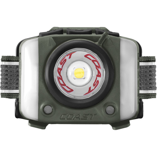 FL97R Tri-Colour Headlamp with Twist Focus & Voice Activation, LED, 830 Lumens, 2 Hrs. Run Time, Rechargeable Batteries OCP Construction Supplies