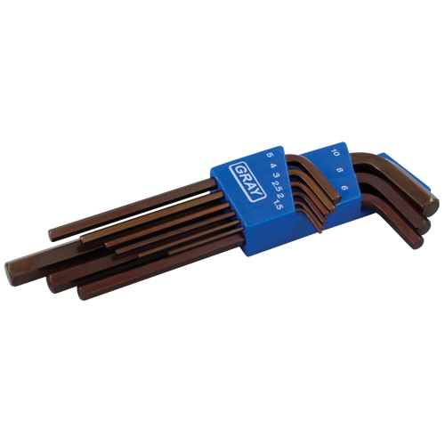Long Arm Hex Key Set, 9 Pcs., Metric OCP Construction Supplies