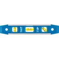 Niveau torpille, 9" lo, Aluminium, 3 fioles, Magn&eacute;tique OCP Construction Supplies