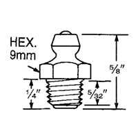 Fitting, 8 mm Thread OCP Construction Supplies