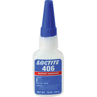 Prism 406 Instant Adhesive, Clear, Bottle, 0.7 fl. oz. OCP Construction Supplies