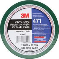 471 Vinyl Tape, 50.8 mm (2") W x 32.9 m (108') L, 5.2 mils, Green OCP Construction Supplies