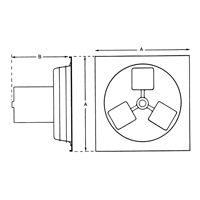 Exhaust Fan 12" 1SP Panel Series OCP Construction Supplies