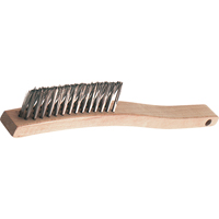 V-Groove Long Handle Scratch Brushes, Stainless Steel, 3 x 14 Wire Rows, 13-3/4" Long OCP Construction Supplies
