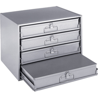 Casiers pour boîtes &agrave; compartiments, Acier, 4 compartiments, 20" la x 15-3/4" p, 15" h, Gris OCP Construction Supplies