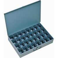 Boîtes &agrave; fond courb&eacute;, Acier, 32 compartiments, 18" la x 12" p, 3" h, Gris OCP Construction Supplies