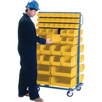 Support mobile deux c&ocirc;t&eacute;s pour bacs, &agrave; deux c&ocirc;t&eacute;s, 96 bacs, 36" la x 24" p x 63" h OCP Construction Supplies