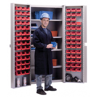 Armoire &agrave; combinaison avec porte creuse, 38" la x 24" p x 72" h, 4 tablettes OCP Construction Supplies