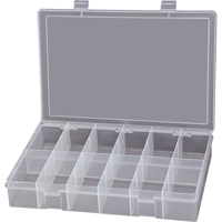Boîtes &agrave; compartiments compactes en polypropyl&egrave;ne, 13-1/8" la x 9" p x 2-5/16" h, 12 compartiments OCP Construction Supplies