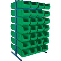 Support stationnaire deux c&ocirc;t&eacute;s pour bacs, 61" la x 56" p x 24" h, 56 bacs OCP Construction Supplies