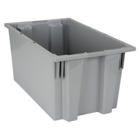 Contenants Stack & Nest, 9" x 18" x 11", Gris OCP Construction Supplies