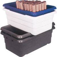 Bacs empilables en crois&eacute;, 16" la x  p x 8,5" h, Gris OCP Construction Supplies