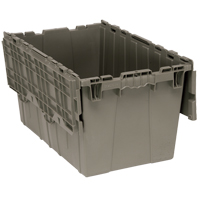 Attached-Top Distribution Container, 16-1/4" x 25-3/8" x 14-1/8", Grey OCP Construction Supplies