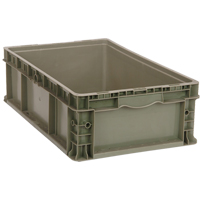 Contenant empilable, 15" la x 15" p x 9,5" h, Gris OCP Construction Supplies