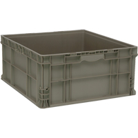 Contenant empilable, 22,5" la x 22,5" p x 11" h, Gris OCP Construction Supplies