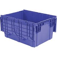 Contenants de distribution Flipak en plastique poly&eacute;thyl&egrave;ne (PE), 27,9" x 20,9" x 15,2", Bleu OCP Construction Supplies
