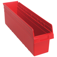 Bacs pour &eacute;tag&egrave;re Store-Max, 6-5/8" la x 8" H x 23-5/8" p, Rouge, Capacit&eacute; 68 lb OCP Construction Supplies