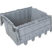 Contenant de distribution en plastique avec dessus basculant, 21,65" x 15,5" x 12,5", Gris OCP Construction Supplies