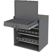 Wire and Terminal Storage Cabinet, Steel, 1 Drawers, 15-9/16" x 11-7/8" x 16-3/8", Grey OCP Construction Supplies