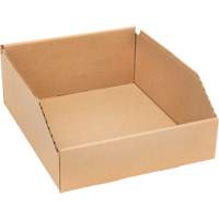 Boîtes profondes en carton ondul&eacute;, 11-3/4" la x 11-1/4" p x 4-1/2" h, Beige OCP Construction Supplies