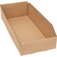 Boîtes profondes en carton ondul&eacute;, 7-3/4" la x 17-1/4" p x 4-1/2" h, Beige OCP Construction Supplies