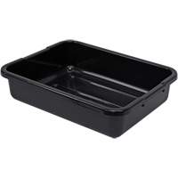 Bac d'entreposage tout usage &agrave; fond rainur&eacute;, 5" ha x 15" p x 21" lo, Plastique, Noir OCP Construction Supplies