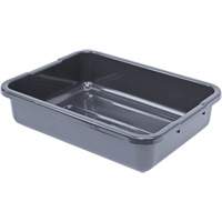 Bac d'entreposage tout usage &agrave; fond rainur&eacute;, 5" ha x 15" p x 21" lo, Plastique, Gris OCP Construction Supplies