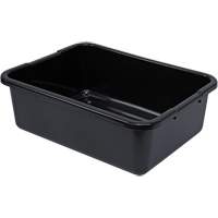 Bac d'entreposage tout usage &agrave; fond rainur&eacute;, 7" ha x 15" p x 21" lo, Plastique, Noir OCP Construction Supplies
