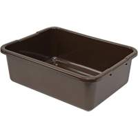 Bac d'entreposage tout usage &agrave; fond rainur&eacute;, 7" ha x 15" p x 21" lo, Plastique, Brun OCP Construction Supplies