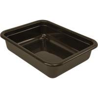 Bac d'entreposage tout usage &agrave; fond plat, 5" ha x 17" p x 22" lo, Plastique, Gris OCP Construction Supplies