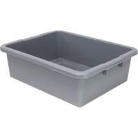 Bac d'entreposage tout usage &agrave; fond rainur&eacute;, 7" ha x 17" p x 22" lo, Plastique, Gris OCP Construction Supplies
