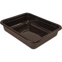 Bac d'entreposage tout usage &agrave; fond plat, 5" ha x 15" p x 20" lo, Plastique, Brun OCP Construction Supplies