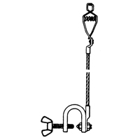Light-Duty Bonding & Grounding Wire Assemblies - Alligator Clip & Small C-Clamps OCP Construction Supplies