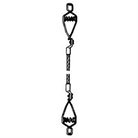 Light-Duty Bonding & Grounding Wire Assemblies - Two Alligator Clips OCP Construction Supplies