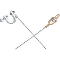 Light-Duty Bonding & Grounding Wire Assemblies - Alligator Clip & Small C-Clamps OCP Construction Supplies
