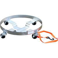 Multi-Tier Drum Dollies, Steel, 900 lbs. Capacity, 23-1/2" Diameter, Rubber Casters OCP Construction Supplies