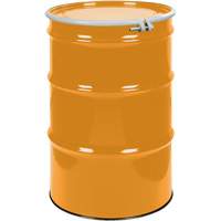 Steel Drums, 55 US gal (45 imp. gal.), Unlined, Orange, Open Top, UN1A2/Y1.5/150, 16 Gauge OCP Construction Supplies