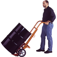 Chariots ergonomiques pour baril, Fabriqu&eacute; en Acier, 55 - 85 gal. US (45 - 70 gal. imp.) OCP Construction Supplies