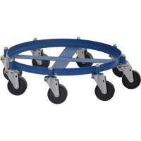 Chariot pour baril octogonal, Acier, Capacit&eacute;e 2000 lb, Diam&egrave;tre 27-1/16", Roue en Fonte OCP Construction Supplies