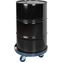 Chariot pour baril, Acier, Capacit&eacute;e 1400 lb, Diam&egrave;tre 24", Roue en &eacute;lastique bleu OCP Construction Supplies
