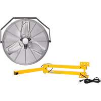 Trousse de ventilateur pour poste de travail industriel avec bras double verrouillable, Industriel, 3 vitesses, Diam&egrave;tre de 24" OCP Construction Supplies