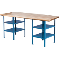 &eacute;tabli sur pi&eacute;destal extra robuste, Cap 2500 lb, 120" la x 30" p, 34" h OCP Construction Supplies