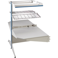 Postes de travail modulaires ergonomiques - Exemples de configurations - A-DC Ajouts de coin &agrave; deux c&ocirc;t&eacute;s, 36" la x 56" p x 84" h, Ajout de coin &agrave; deux c&ocirc;t&eacute;s OCP Construction Supplies