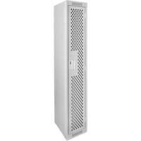 Casiers Clean Line, 12" x 12" x 72", Acier, Gris, Rivet (assembl&eacute;), Perfor&eacute; OCP Construction Supplies