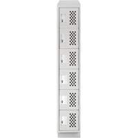 Petits casiers &eacute;conomiques assembl&eacute;s et perfor&eacute;s Clean Line, 6 niveaux, 18" x 72" x 12", Acier OCP Construction Supplies