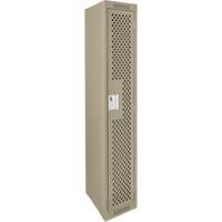 Casiers Clean Line, 12" x 15" x 72", Acier, Beige, Rivet (assembl&eacute;), Perfor&eacute; OCP Construction Supplies