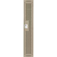 Casiers Clean Line, 12" x 15" x 72", Acier, Beige, Rivet (assembl&eacute;), Perfor&eacute; OCP Construction Supplies