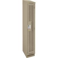 Casiers Clean Line, 12" x 12" x 82", Acier, Beige, Rivet (assembl&eacute;), Perfor&eacute; OCP Construction Supplies