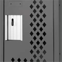 Casiers Clean Line, 2 niveaux, 12" x 15" x 72", Acier, Charbon, Rivet (assembl&eacute;), Perfor&eacute; OCP Construction Supplies